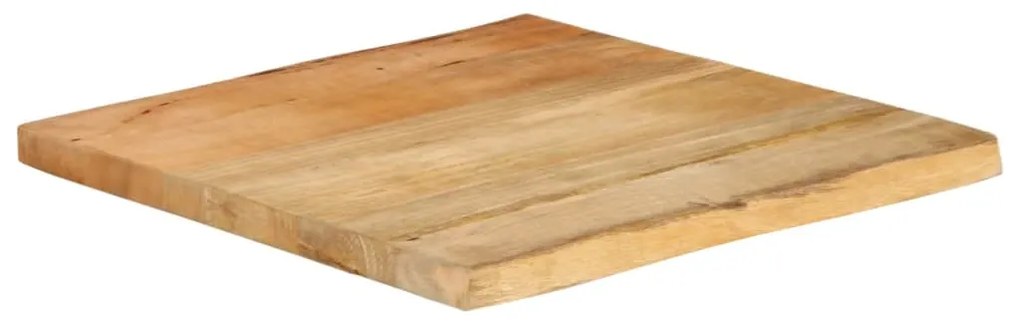 vidaXL Επιφάνεια Τραπεζιού 80x80x2,5 εκ. Live Edge Μασίφ Ξύλο Μάνγκο