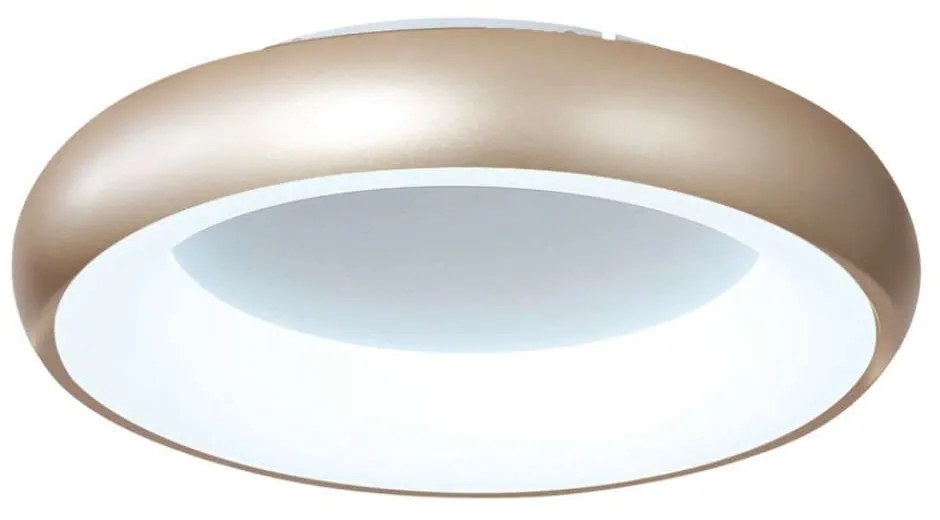 Φωτιστικό Οροφής 42021-B-Golden 40x8cm Dim Led 4050Lm 54W 3000K/4000K/6000K White-Gold Inlight