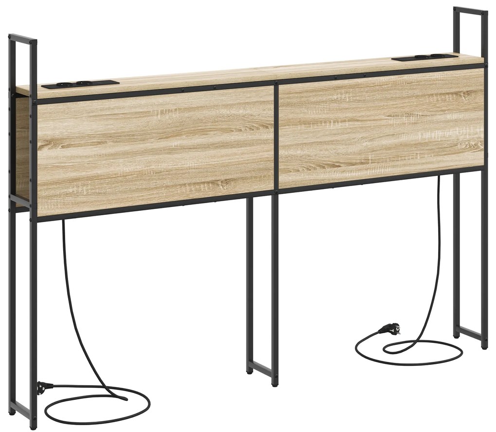 vidaXL Κεφαλάρι Αποθήκης Sonoma Δρυς 135 cm Επεξεργασμένο ξύλο