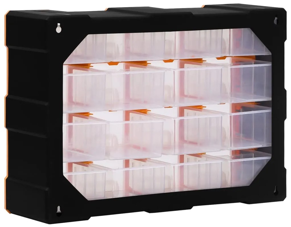 vidaXL Συρταριέρα Οργάνωσης με 16 Μεσαία Συρτάρια 52 x 16 x 37 εκ.