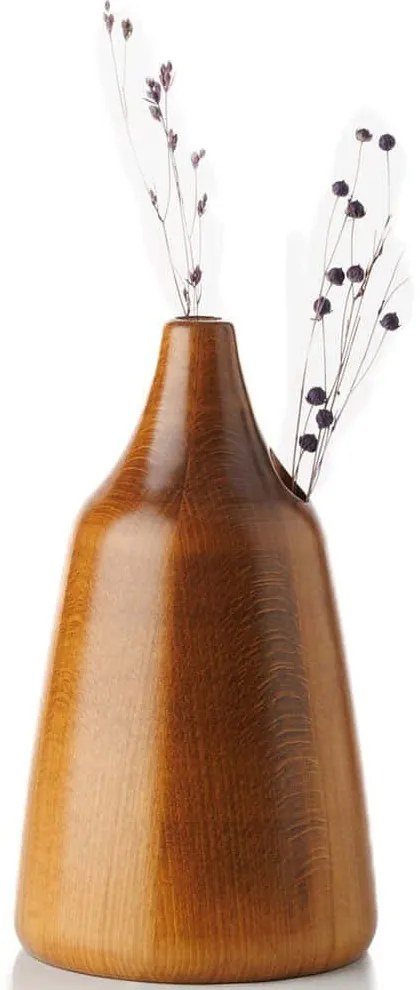 Βάζο Trovefiona 243TRV1120 25x12x15cm Walnut Aberto Design Ξύλο