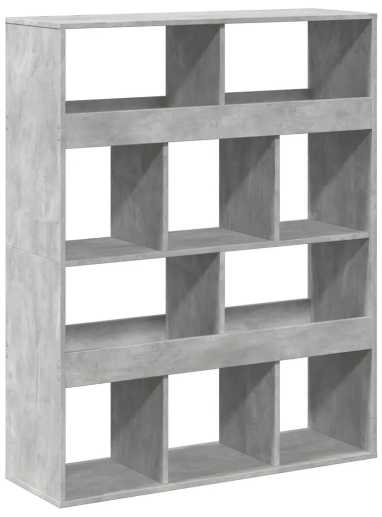 vidaXL Βιβλιοθήκη/Διαχωριστικό Χώρου Γκρι 100x33x125,5 εκ. Επεξ. Ξύλο