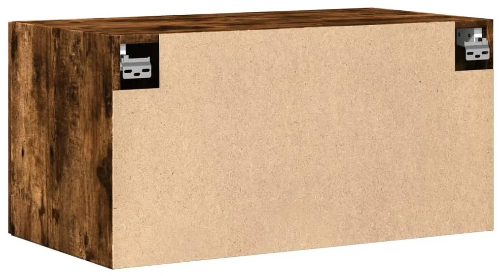 vidaXL Ντουλάπι Τοίχου Καπνιστή Δρυς 80x42,5x40 εκ. Επεξεργασμένο Ξύλο