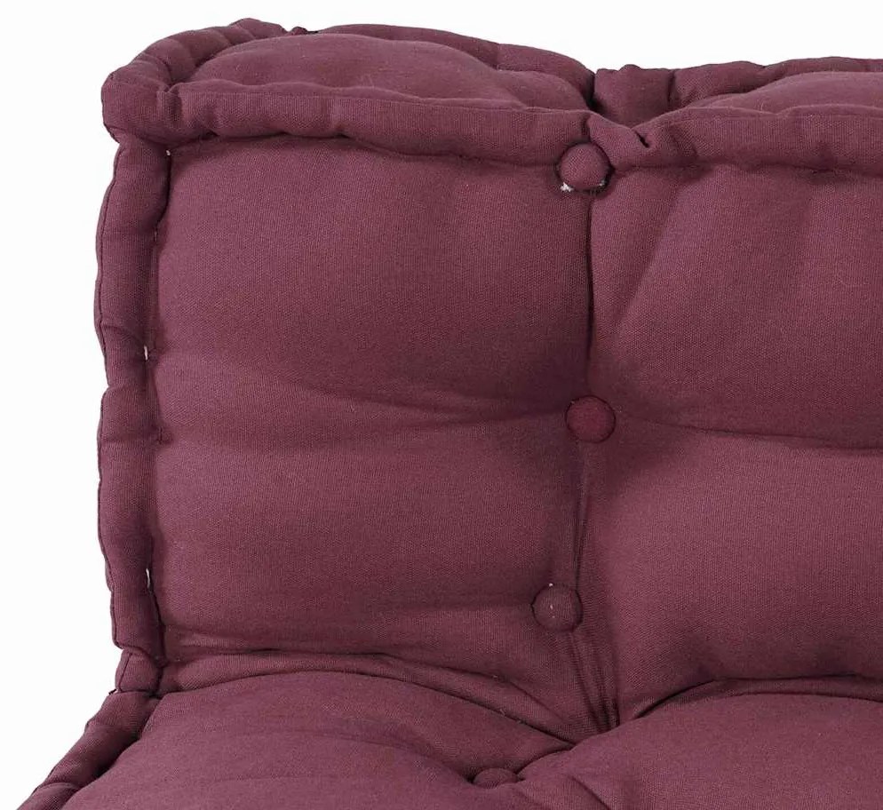 vidaXL Μαξιλάρι για καναπέ παλέτας 3 pcs Καφετί ύφασμα