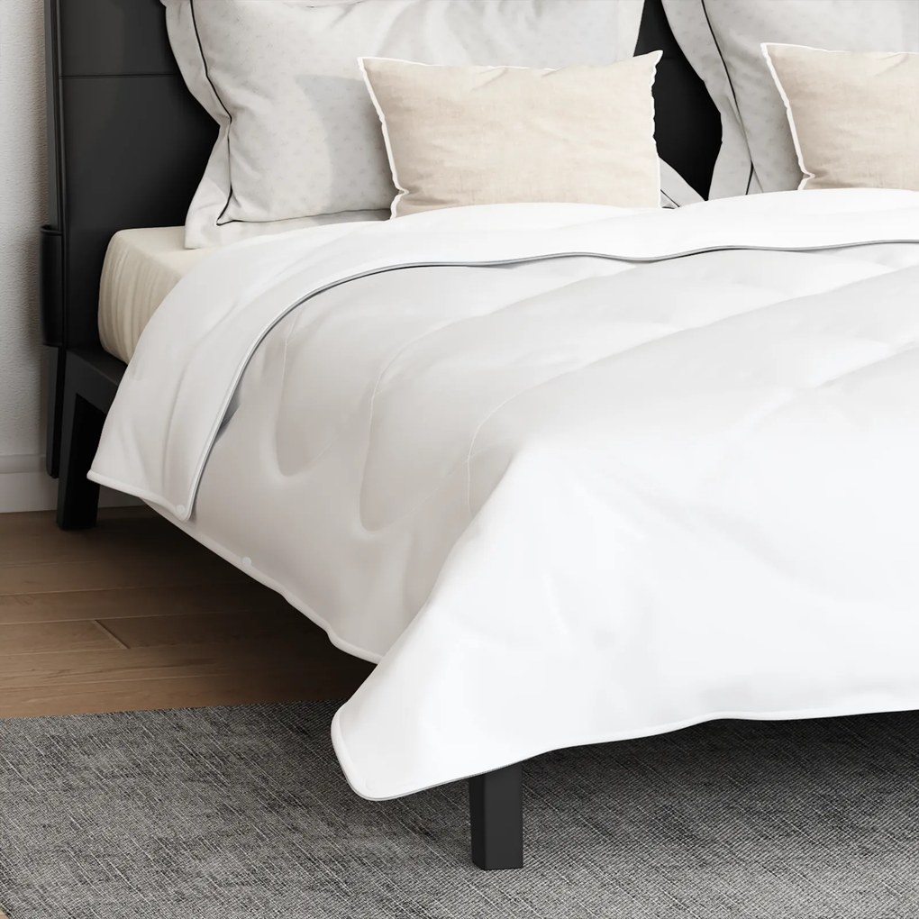 vidaXL Πάπλωμα Άλλο με μαξιλάρι 3 pcs Λευκό 240 x 220 cm Μικροΐνες