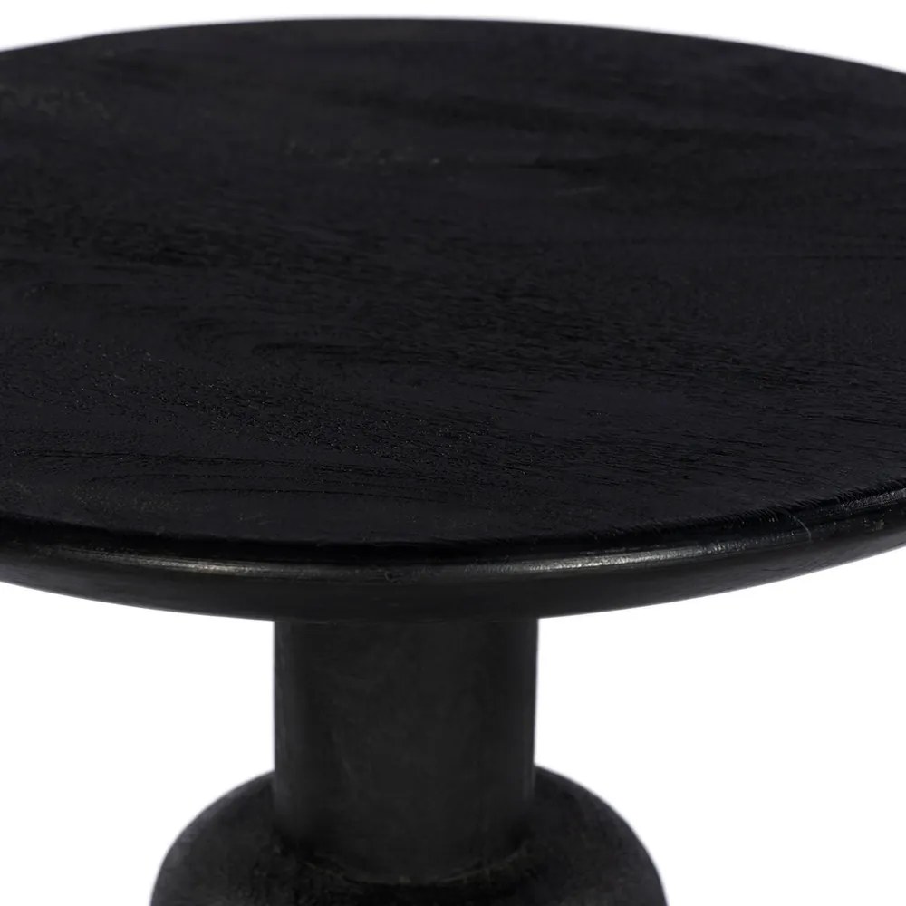 JAMBI SIDE TABLE ΜΑΥΡΟ 45x45xH50cm - 04-0944