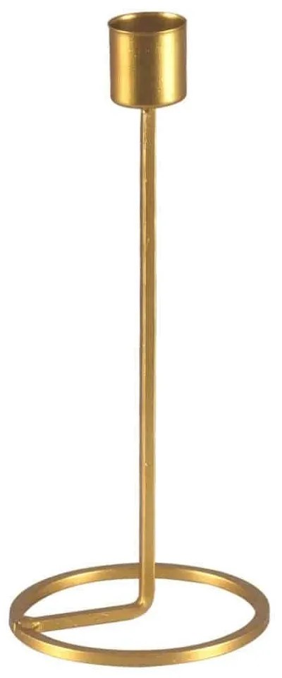 Κηροπήγιο Evelyn 35107 Φ9,5x23,5cm Gold GloboStar Metal