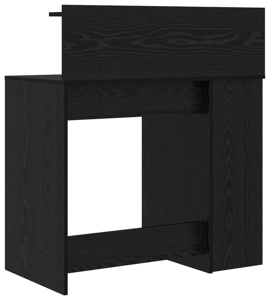 vidaXL Γραφείο Μαύρης Δρυός 90x48x101.5 εκ. Επεξεργασμένο Ξύλο