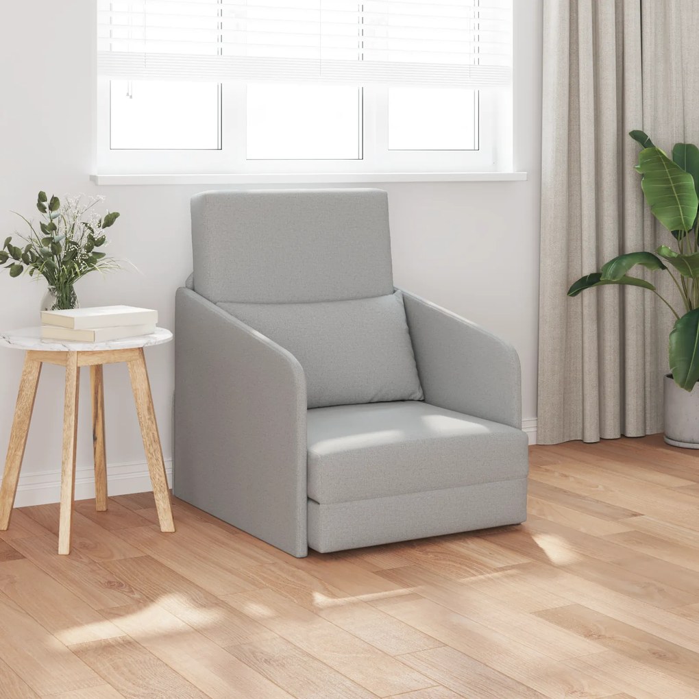 vidaXL Καναπές Κρεβάτι 2-σε-1 Συννέφο Γκρι 65x80x83 εκ. Υφάσματος
