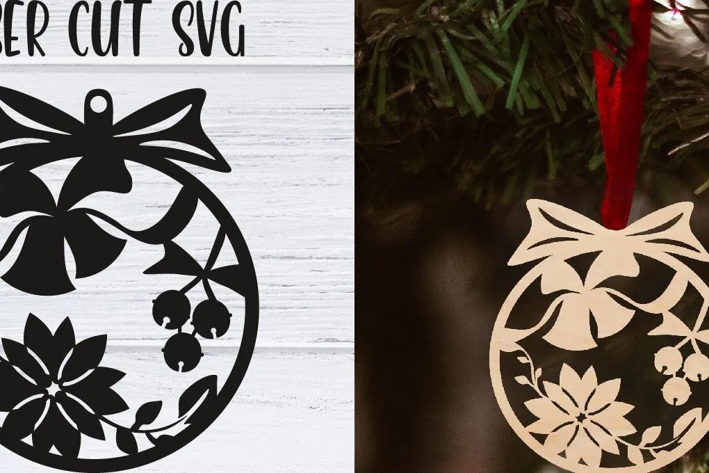 Σετ των 3 Intra απο ξύλο plywood 3mm-4mm πάχος Χριστουγεννιάτικο Στολίδι | Δίασταση 8x8 cm INTRAFABR-37985526