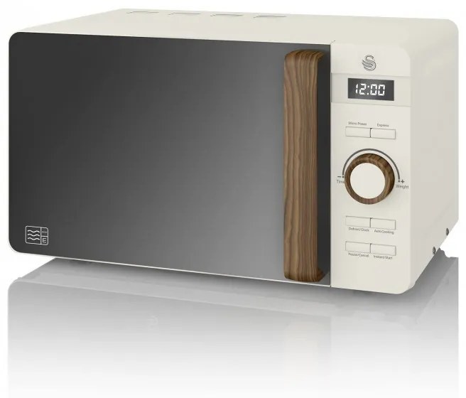 Φούρνος μικροκυμάτων Swan SM22036LWHTN, 20 l, 800W, Split, Timer, Λευκό