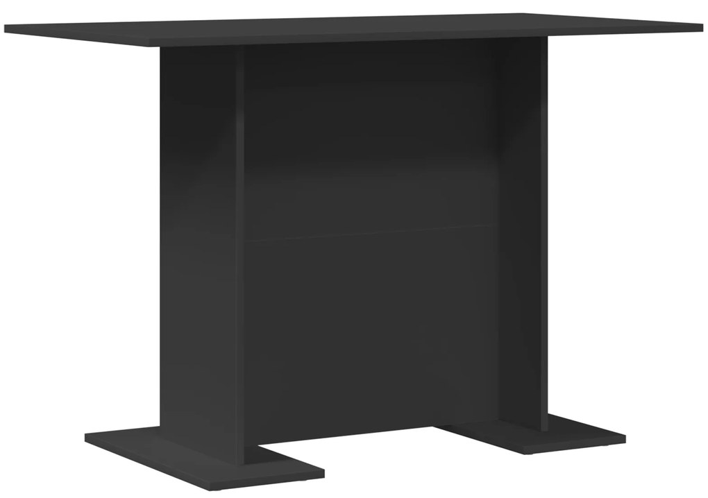 vidaXL Τραπέζι Φαγητού Μαύρο 100x60x75 εκ. Κατασκευασμένο από Ξύλο