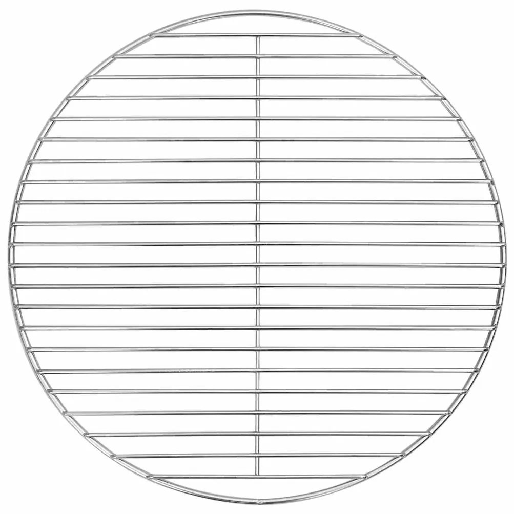 vidaXL BBQ Grill Grate Silver Ø43 εκ Ανοξείδωτο Χάλυβα