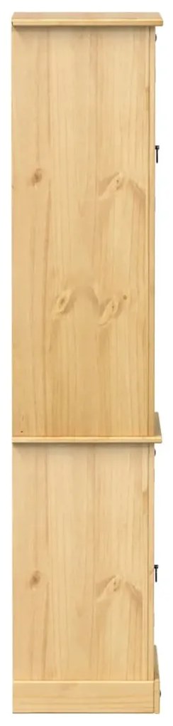 Ντουλάπι Μπάνιου Corona 50x40x185 εκ. από Μασίφ Ξύλο Πεύκου - Καφέ
