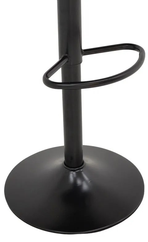 Σκαμπό μπαρ Remina πτυσσόμενο μαύρο pu-βάση μαύρο μέταλλο 44x44x112εκ 2αδα 44x44x112 εκ.