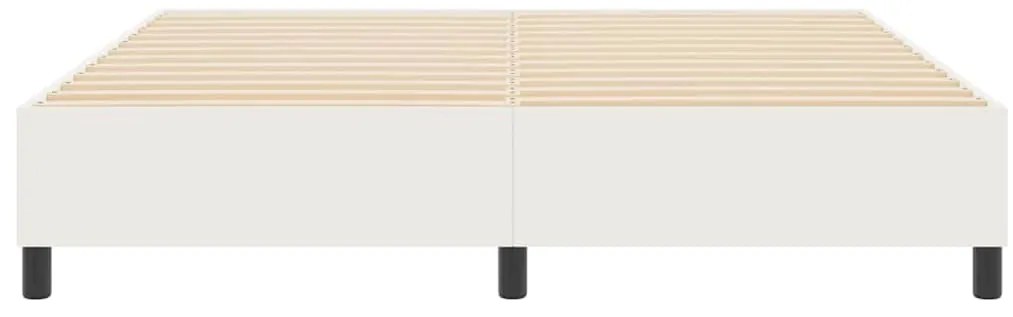 vidaXL Κρεβάτι με ελατήρια Κρεμ 180 x 200 cm Βελούδο