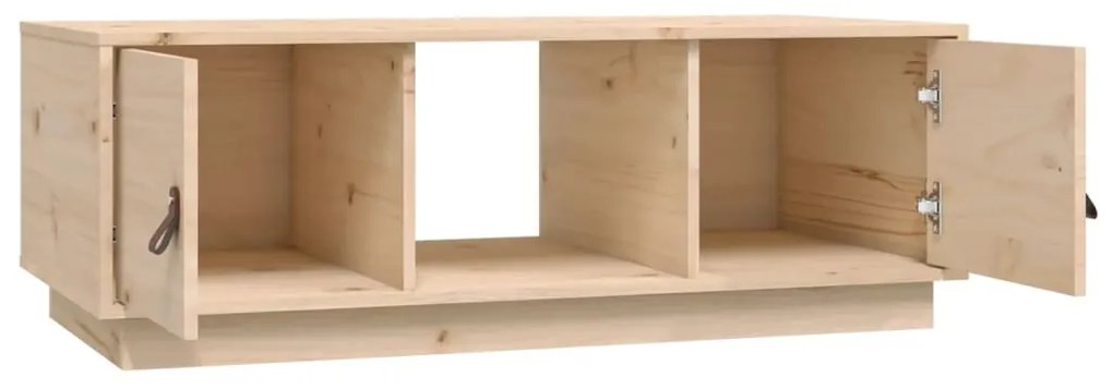 vidaXL Τραπεζάκι Σαλονιού Γκρι 100x50x35 εκ. από Μασίφ Ξύλο Πεύκου