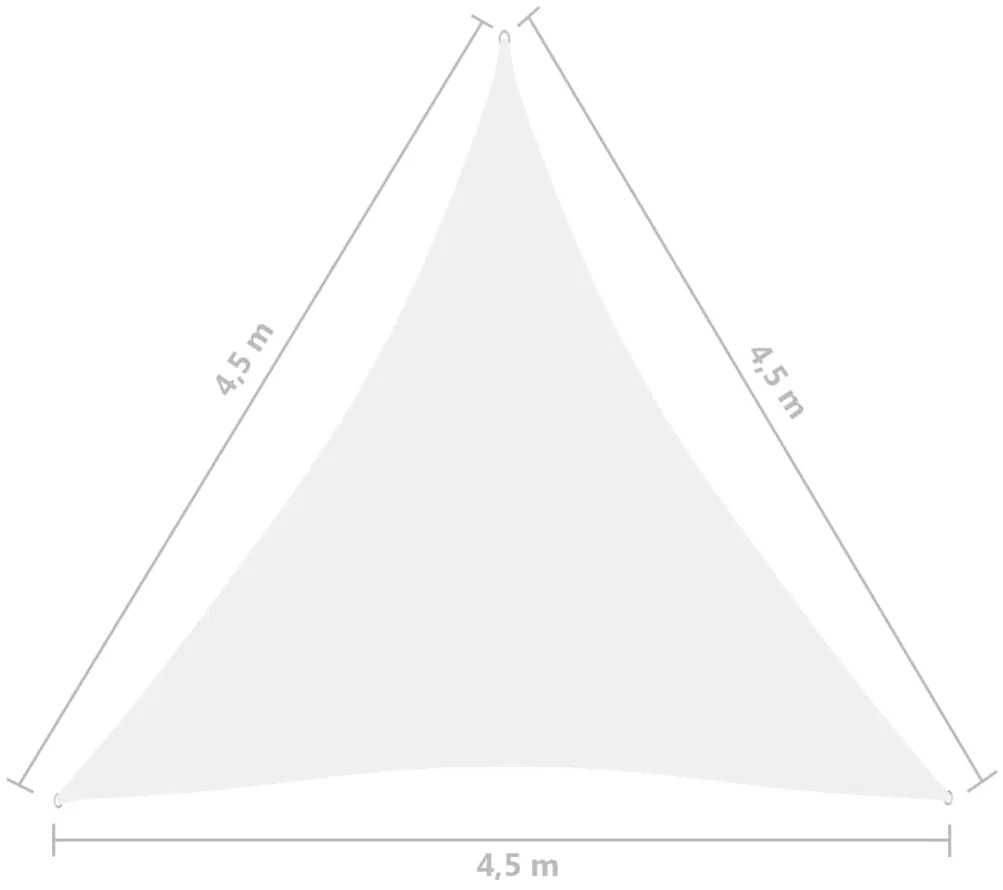ΠΑΝΙ ΣΚΙΑΣΗΣ ΤΡΙΓΩΝΟ ΛΕΥΚΟ 4,5 X 4,5 X 4,5 Μ. ΑΠΟ ΎΦΑΣΜΑ OXFORD 135288