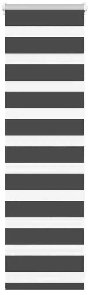 vidaXL Ζέβρα τυφλή Μαύρο Πλάτος υφάσματος 45,9 εκ. Πολυεστέρας