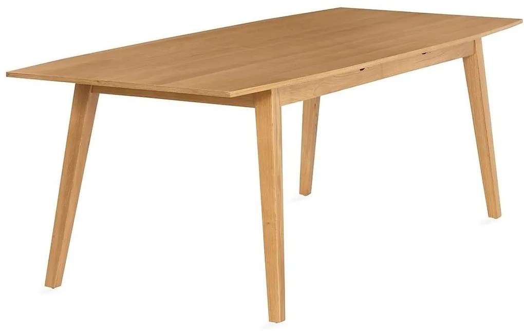 Τραπέζι Springfield A112, Δρυς, 75x90x180cm, Επιμήκυνση, Φυσικό ξύλο καπλαμά, Ινοσανίδες μέσης πυκνότητας