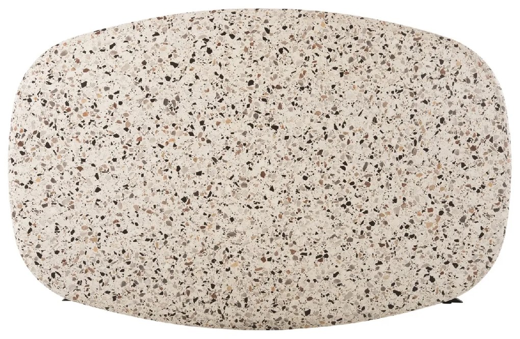 ΤΡΑΠΕΖΙ ΟΒΑΛ RODDEN HM11903.03 ΜΕ WERZALIT TERRAZZO-ΜΑΥΡΗ ΧΙΑΣΤΙ ΒΑΣΗ 146x94x75Υεκ