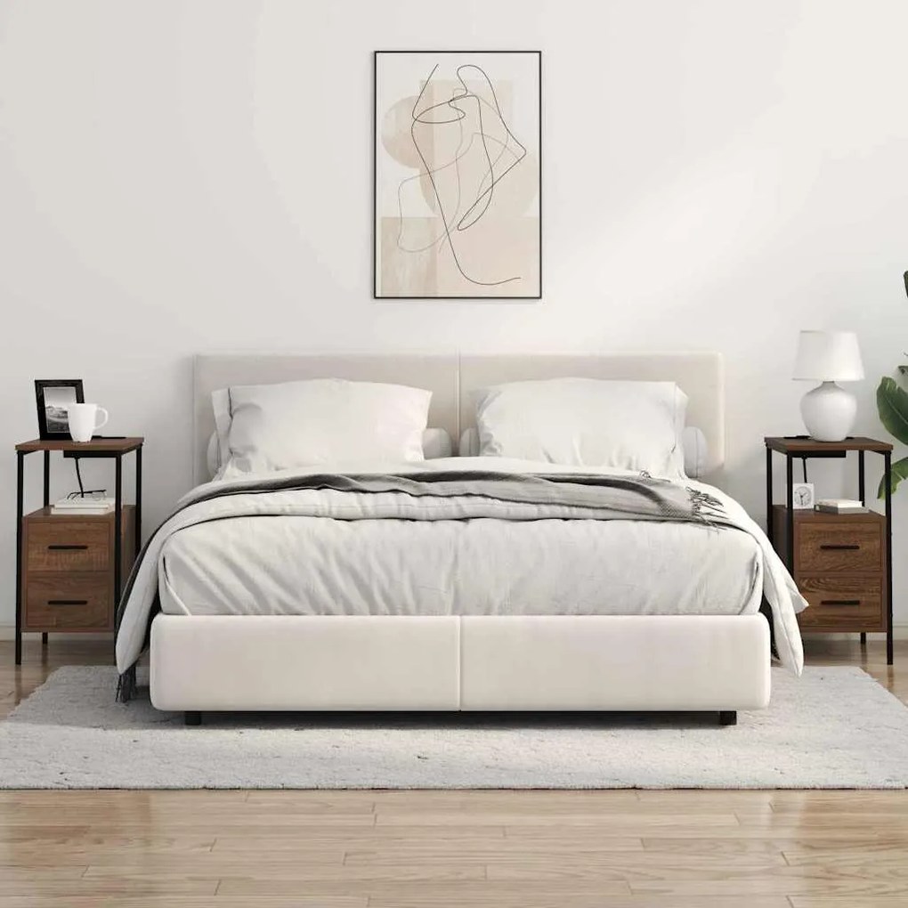 vidaXL Κομοδίνο Καφέ δρυς 30 x 48 x 61 εκ Επεξεργασμένο ξύλο