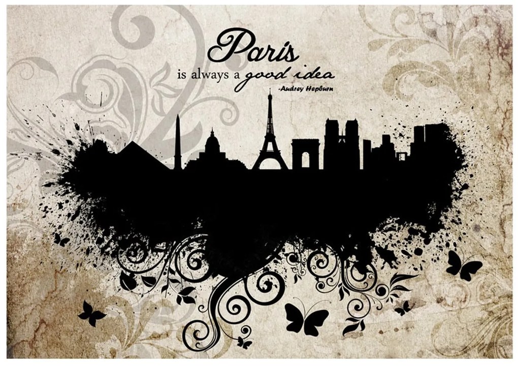 Φωτοταπετσαρία - Paris is always a good idea - vintage 350x245