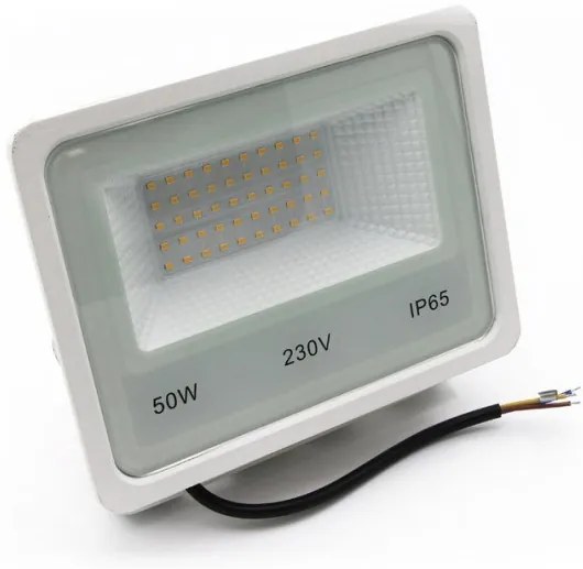 Προβολέας LED SMD 50W 3000K Δέσμη 120° Λευκό IP65 3-385000 Lumen-3-385000-Λευκό 3-385000