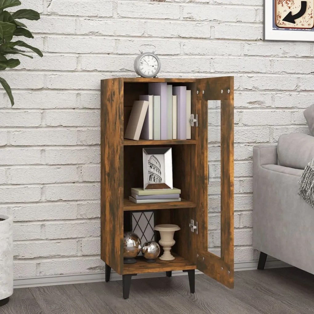 vidaXL Ντουλάπι Καπνιστή Δρυς 34,5 x 34 x 90 εκ. Επεξεργασμένο Ξύλο