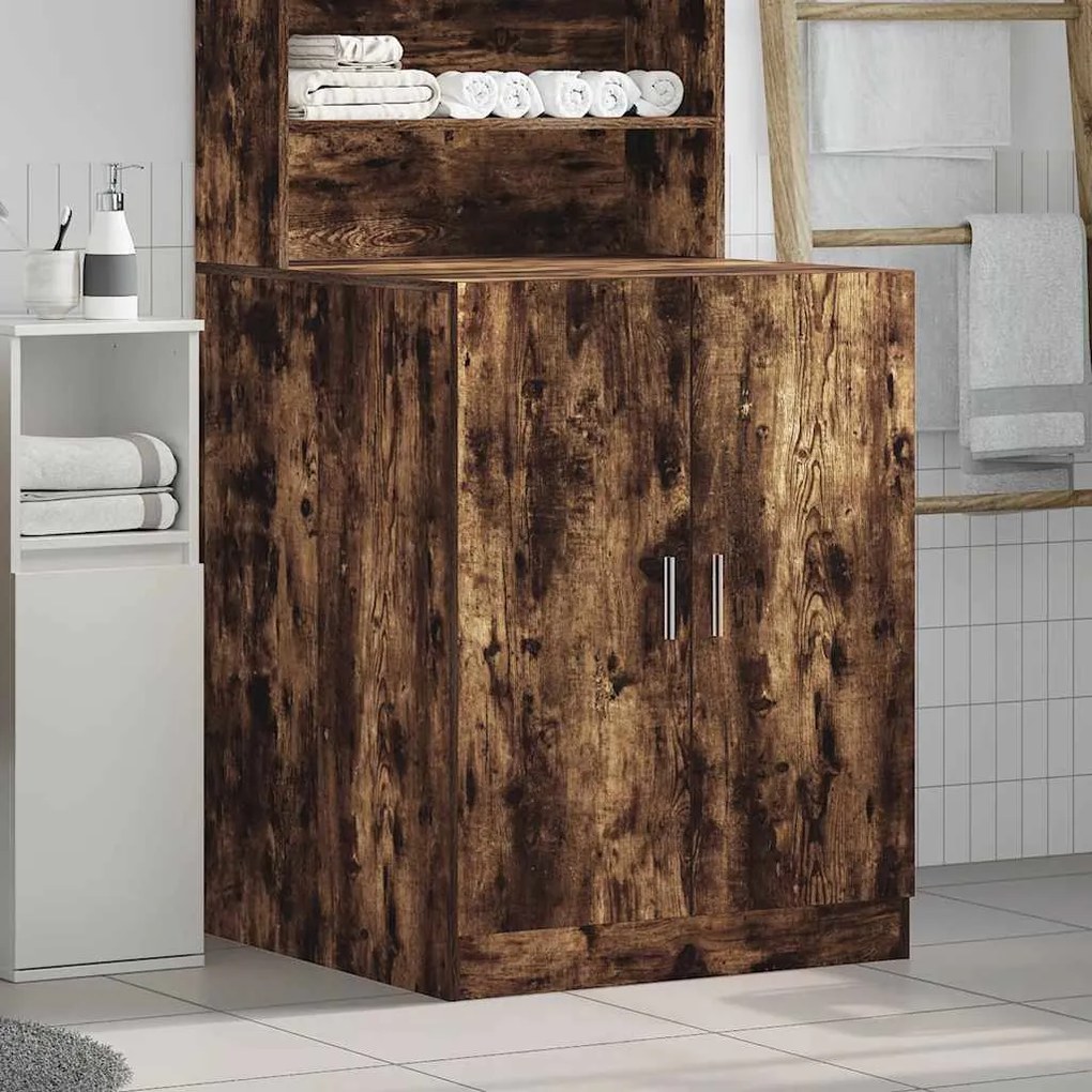 vidaXL Ντουλάπι Πλυντηρίου Καπνιστός Δρυς 71 x 71,5 x 91,5 εκ.