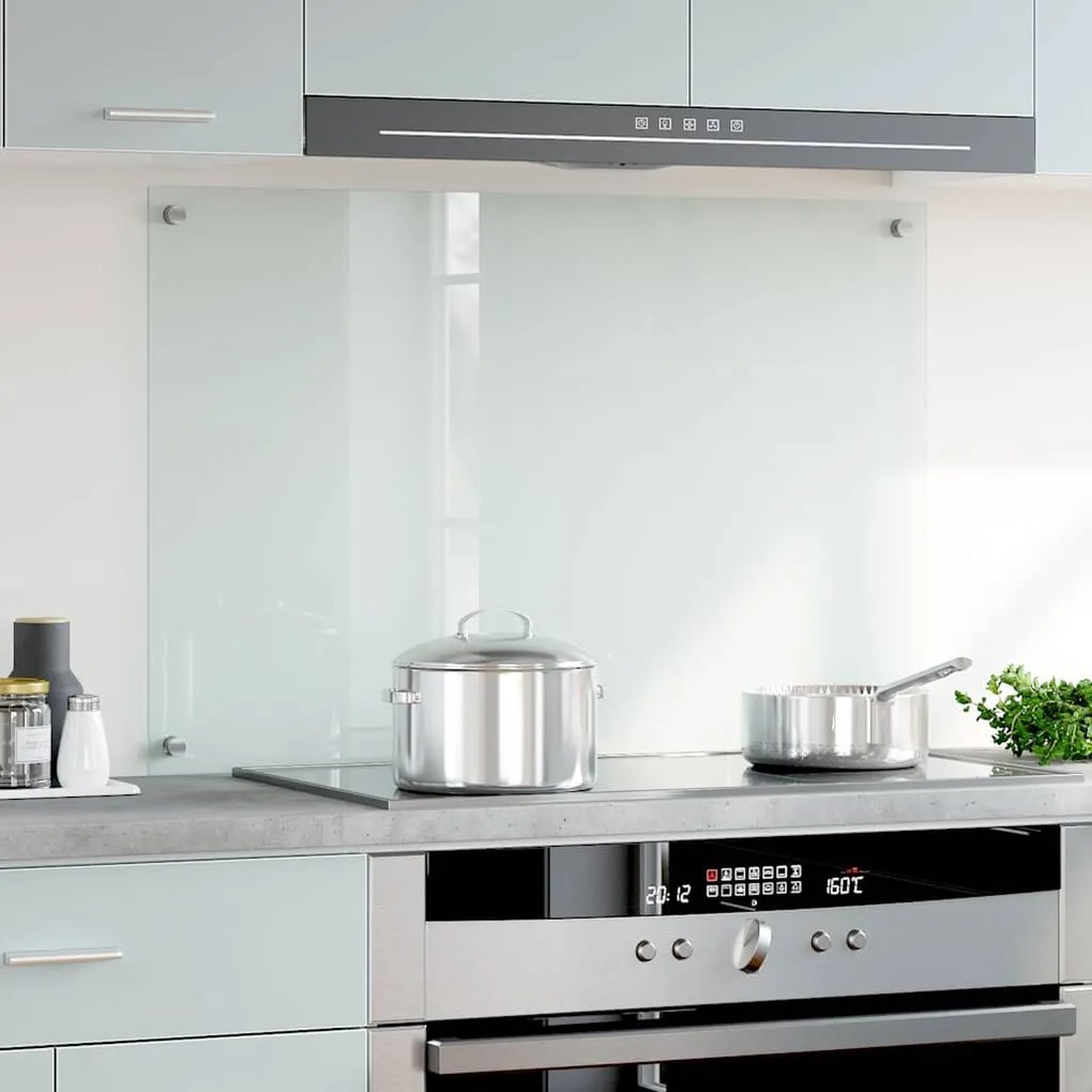 vidaXL Πλάτη Κουζίνας Διαφανής 90 x 60 εκ. από Ψημένο Γυαλί