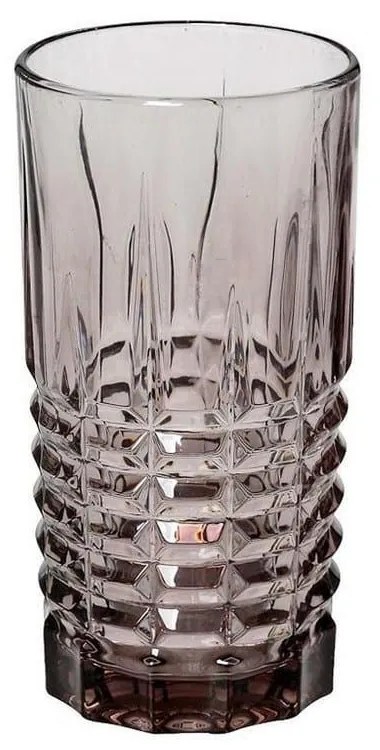 Ποτήρι Σωλήνας Patrick 390ml 15cm Rop124K6 Purple Espiel Glass