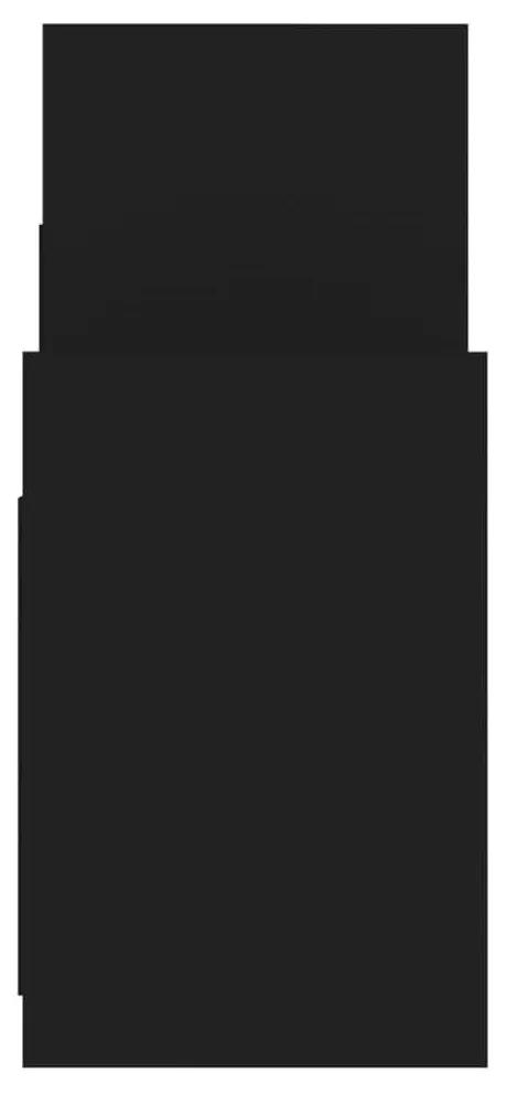 Βοηθητικό Ντουλάπι Μαύρο 60 x 26 x 60 εκ. από Μοριοσανίδα - Μαύρο