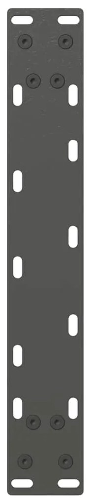 vidaXL Πόδια Κονσόλας 2 τεμ. σε σχήμα U, Ανθρακί 38x(72-73) εκ. από Ατσάλι