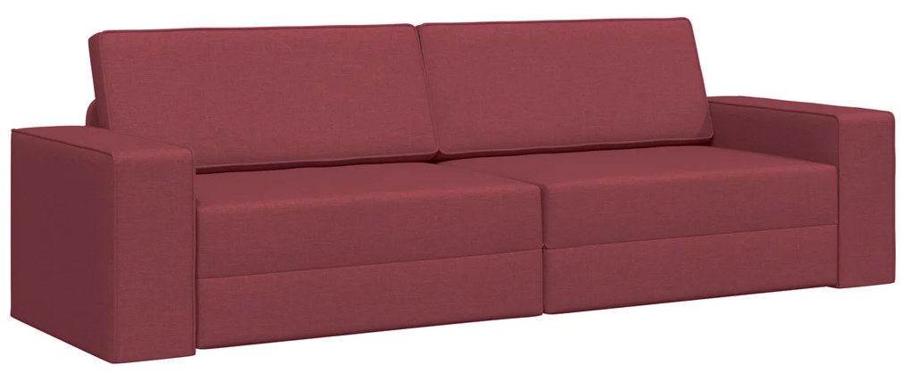 vidaXL Καναπές Κρεβάτι 2 σε 1 Μπορντό 245x150x60.5 εκ. Ύφασμα