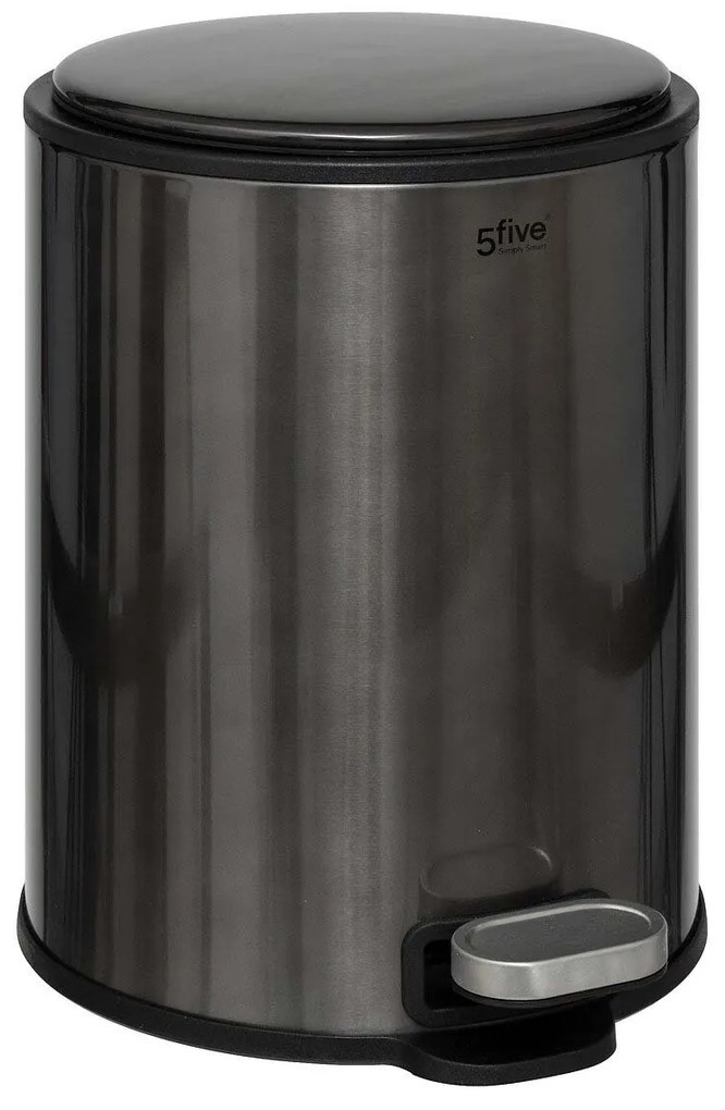 Κάδος Απορριμμάτων Μπάνιου (Φ21.5x30) F-V 6lt Delta Noir 202467