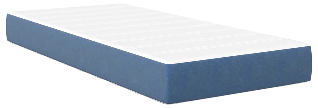 vidaXL Ματράκι με Ελατήρια Pocket Μπλε Μικρό 100x200x20 εκ Ύφασμα