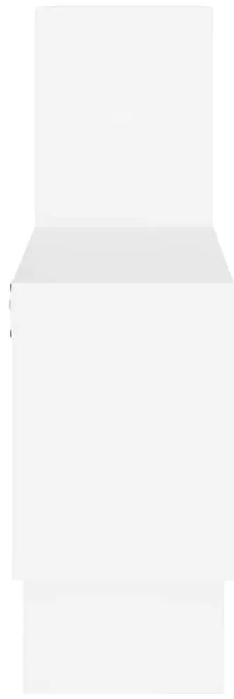 vidaXL Ράφι Τοίχου σε Σχήμα Αυτοκινήτου Λευκό 82x15x51 εκ. Επεξ. Ξύλο