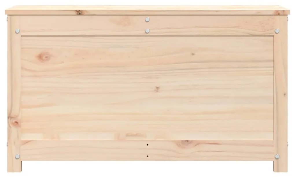 Κουτί Αποθήκευσης 80 x 40 x 45,5 εκ από Μασίφ Ξύλο Πεύκου - Καφέ
