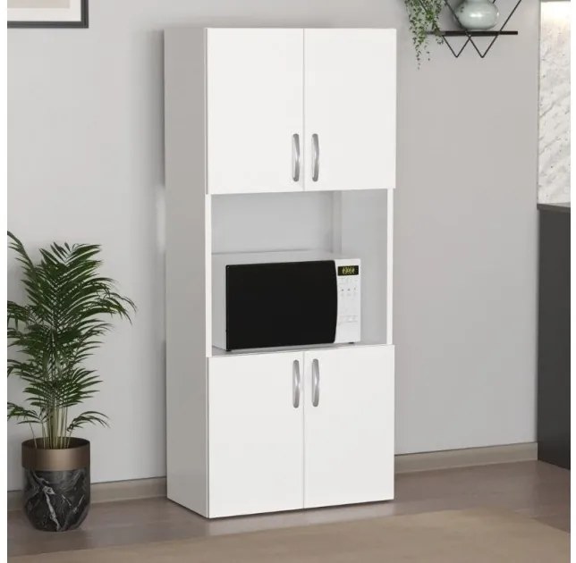 Ντουλάπα κουζίνας Armado Megapap λευκό 60x32x140εκ. GP041-0086,1-GP041-0086,1-Λευκό GP041-0086,1