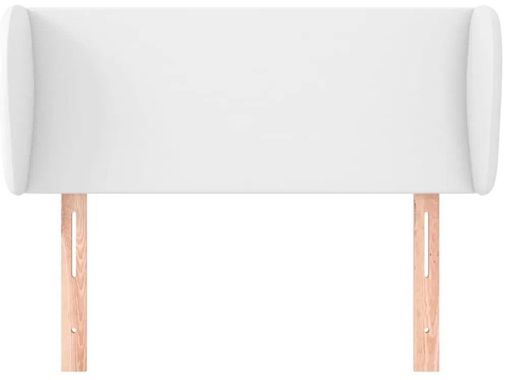 vidaXL Κεφαλάρι με Πτερύγια Λευκό 103x23x78/88 εκ.Συνθετικό Δέρμα