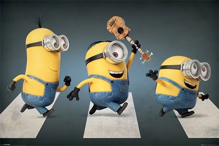 Αφίσα Minions (Despicable Me) - Abbey road, (91.5 x 61 cm)