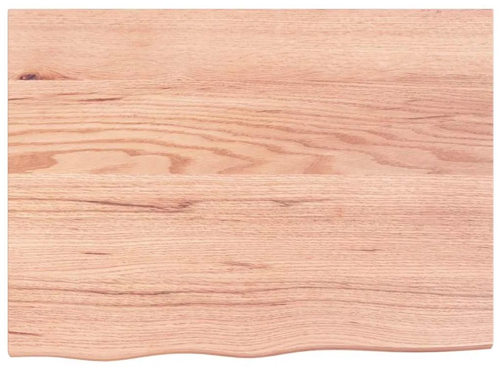 vidaXL Ράφι Τοίχου Ανοιχτό Καφέ 80x60x(2-6)εκ. Επεξ. Μασίφ Ξύλο Δρυός