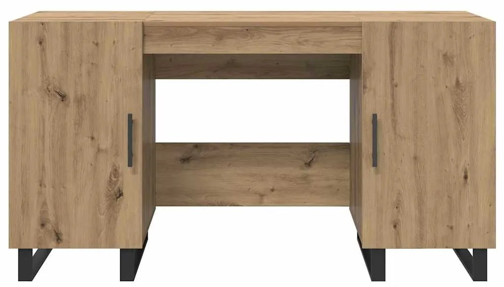vidaXL Γραφείο artisan δρυς 140 x 50 x 75 εκ. Επεξεργασμένο ξύλο