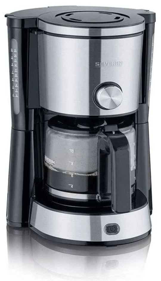 Καφετιέρα Γαλλικού Type Switch 4825 1Lt 1000W Silver-Black Severin Μέταλλο,Γυαλί