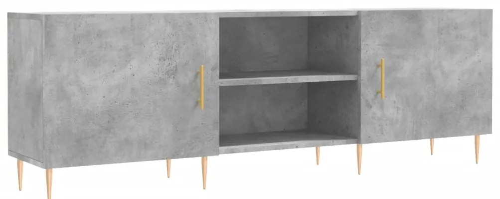 vidaXL Έπιπλο Τηλεόρασης Γκρι Σκυροδέματος 150x30x50 εκ. Επεξ. Ξύλο