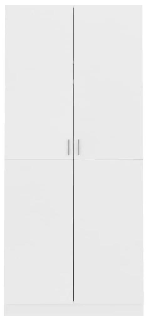 Ντουλάπα Λευκή 90 x 52 x 200 εκ. από Μοριοσανίδα - Λευκό