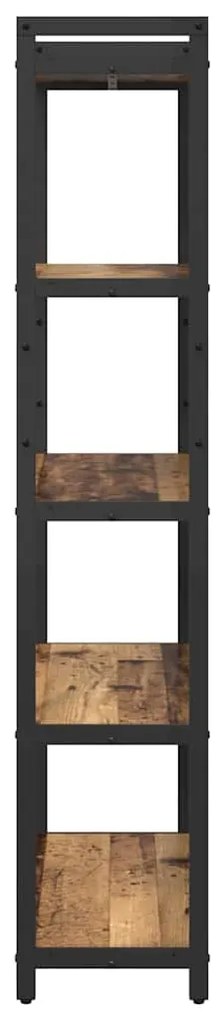 vidaXL Ράφι Βιβλίων Παλαιό ξύλο 80 x 30 x 155 εκ Επεξεργασμένο ξύλο