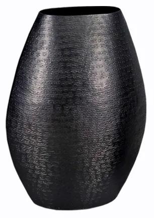 Βάζο Μεταλλικό Μαύρο Art Et Lumiere 24x10x31εκ. 32005