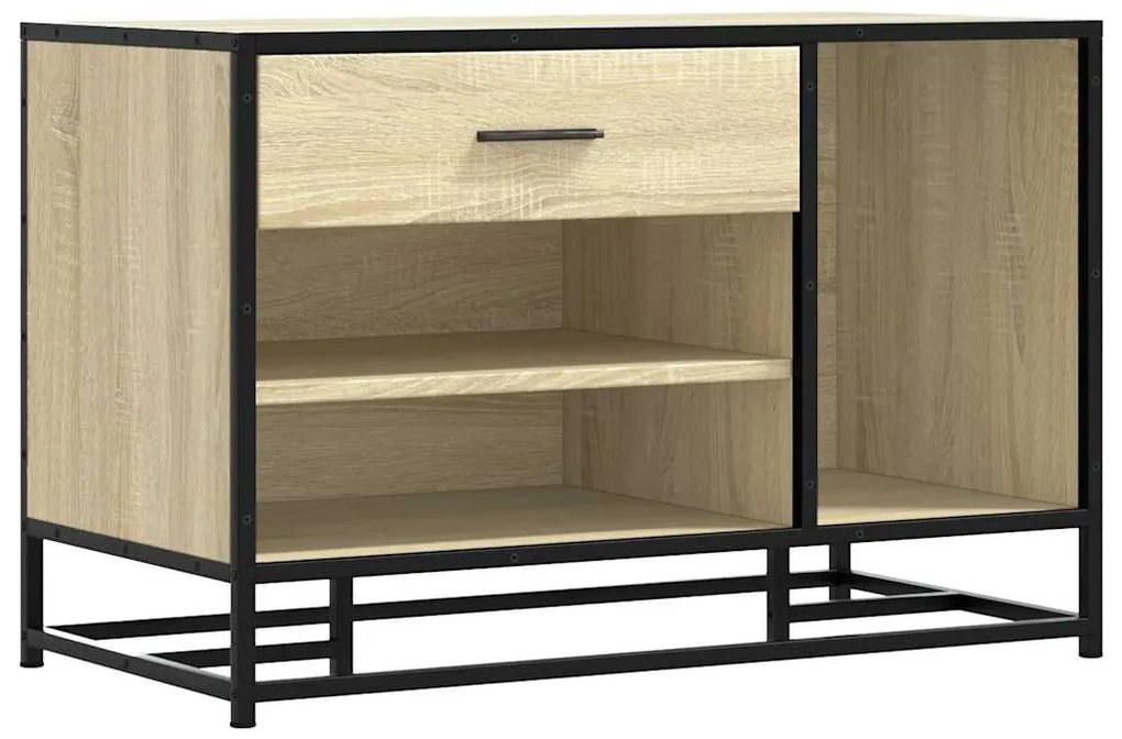 Πάγκος παπουτσιών vidaXL Sonoma Oak 80x40x53,5 cm